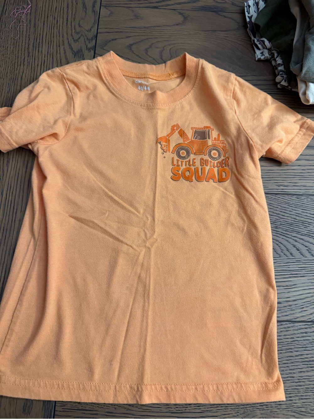 Carter's Orange 'Little Builder Squad' Tee